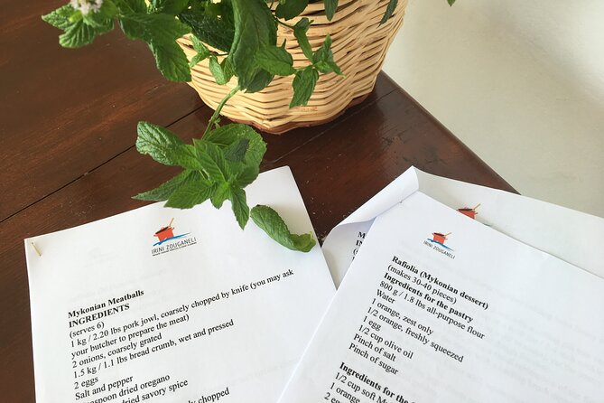 Mykonos Cooking Class of Local Specialties - The meal flow: local wine and a table built from your work
