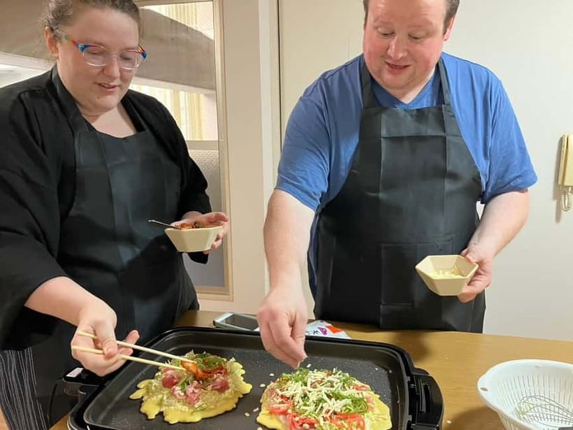 Osaka : Cooking Class Okonomiyaki & Takoyaki course in Nanba - Inside the kitchen: your 30-minute orientation and prep