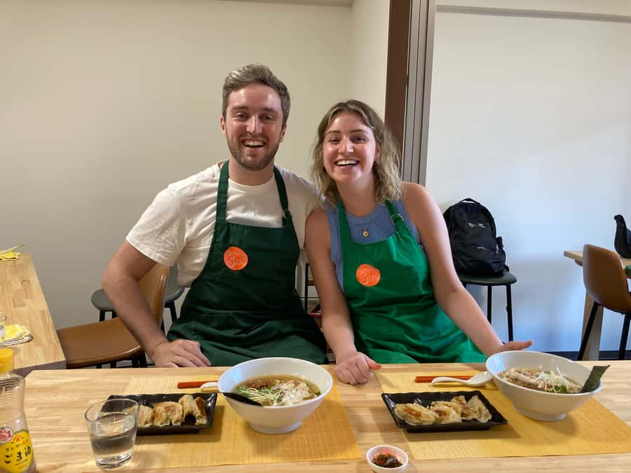 Osaka: Ramen and Gyoza Cooking Class in Dotonbori - The Full Experience: What You Make, and the Order It Happens