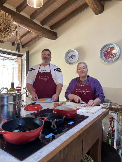 Paciano: Organic Cooking Class at a Farm with Lunch & Wine - Lunch at the table: wines, spirits, and sharing what you made