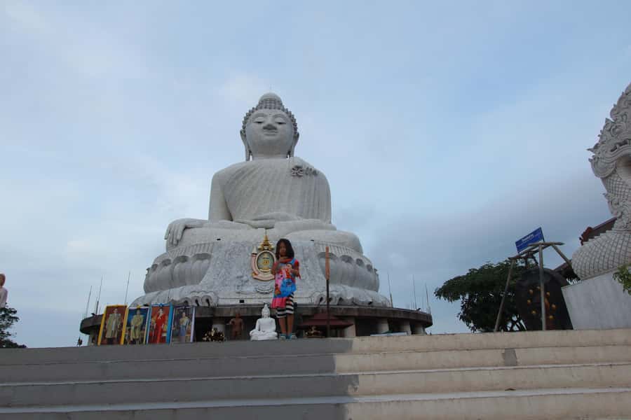 Phuket foodie tour+ Thai cooking class + Local food tasting - Big Buddha and the highest lookout viewpoint over Phuket