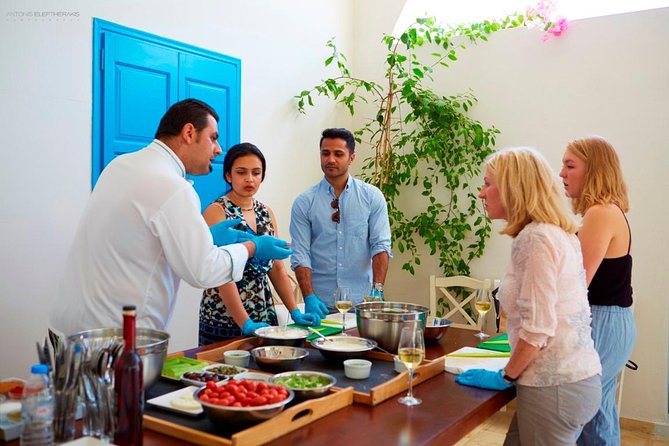 Private Santorini Cooking Class & Wine Tasting Tour - Estate Argyros: a strong start with four wines and a guide