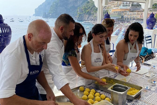 Rada Rooftop Cooking Class in Positano - The Rooftop Terrace Finale: Wine, Dessert, and Positano at Sunset