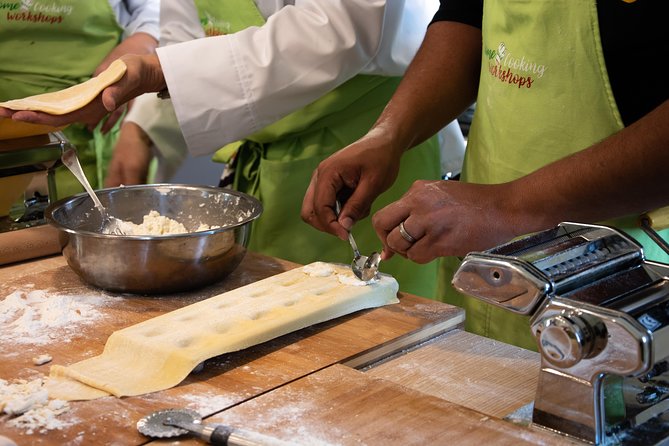 Ravioli, Fettucine & Tiramisu Cooking Class in Rome - Class format: small group, own station, hands-on teaching