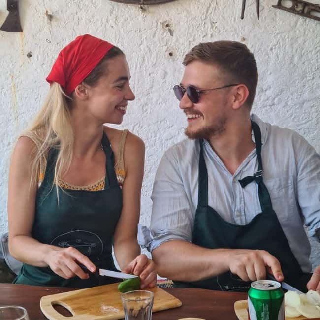Rhodes: Cooking Class & Lunch at a Traditional Farmhouse - Lunch under the olive trees: what unlimited drinks changes