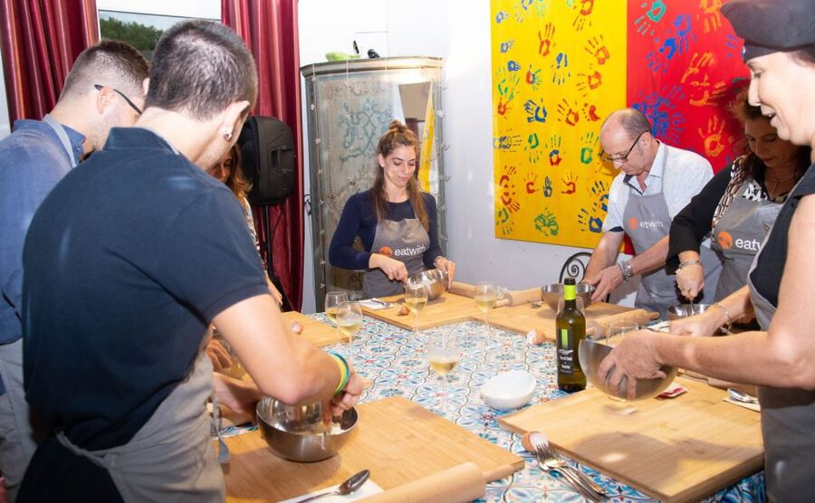 Rome: Pasta and Tiramisu Shared Cooking Class with Wine - Dinner you made: Amatriciana, ricotta-spinach ravioli, and polenta with four cheese
