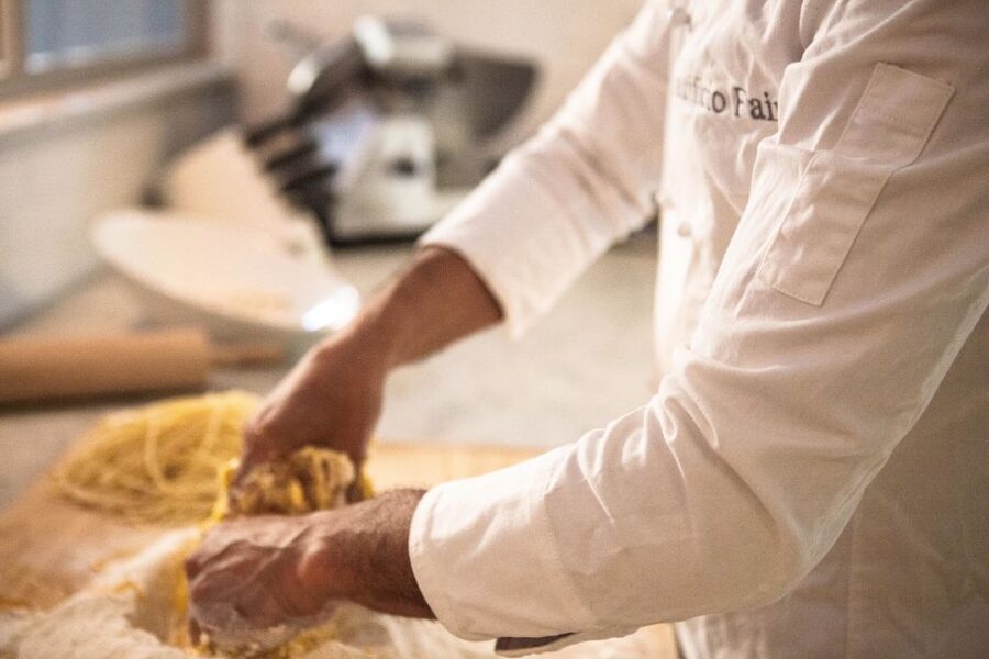 Rome: Pasta Cooking Class in a Professional Pasta Laboratory - The tasting and wine portion: the meal isn’t just a reward