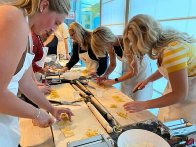 Rome: Pasta, Ravioli, and Tiramisu Cooking Class with Wine - Aperitivo start: chips, spritz or prosecco, and the pre-cooking groove