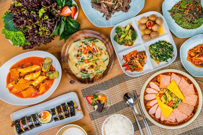 Seoul: Taste of Korea, Authentic Home Style Cooking Class - What You Cook: gimbap, tteokbokki, haemul pajeon, budae jjigae