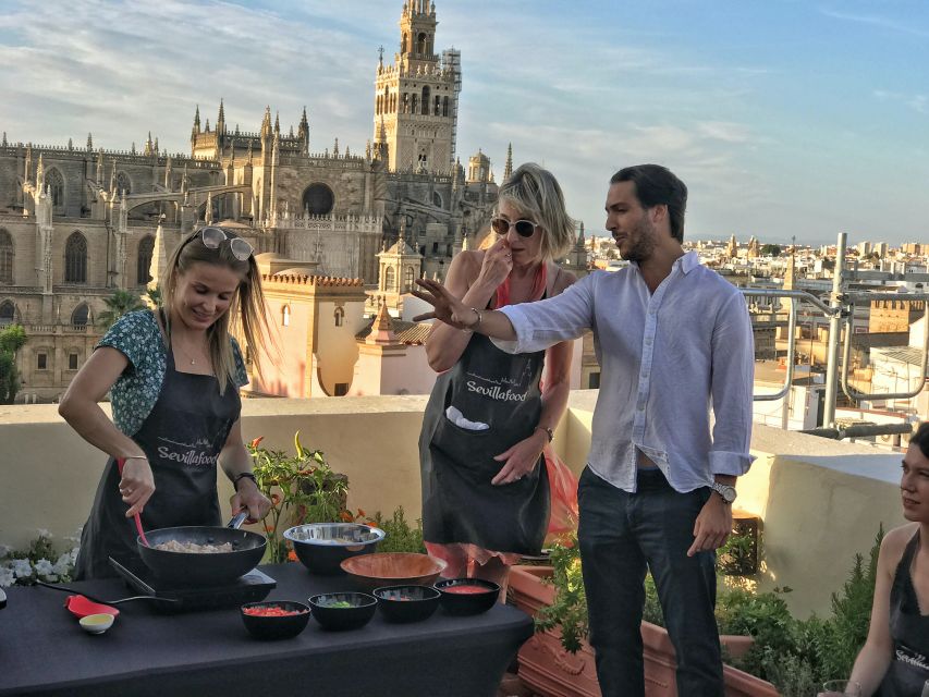Seville: Paella Cooking Class & 30-Min Local Expert Q&A - Cooking Paella Together: From Ingredients to the Final Pan