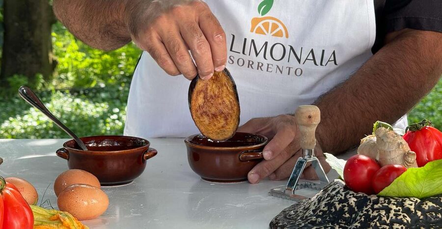 Sorrento: Authentic Italian Cooking Class in a Citrus Grove - Entering La Limonaia: the green gate in Sorrento