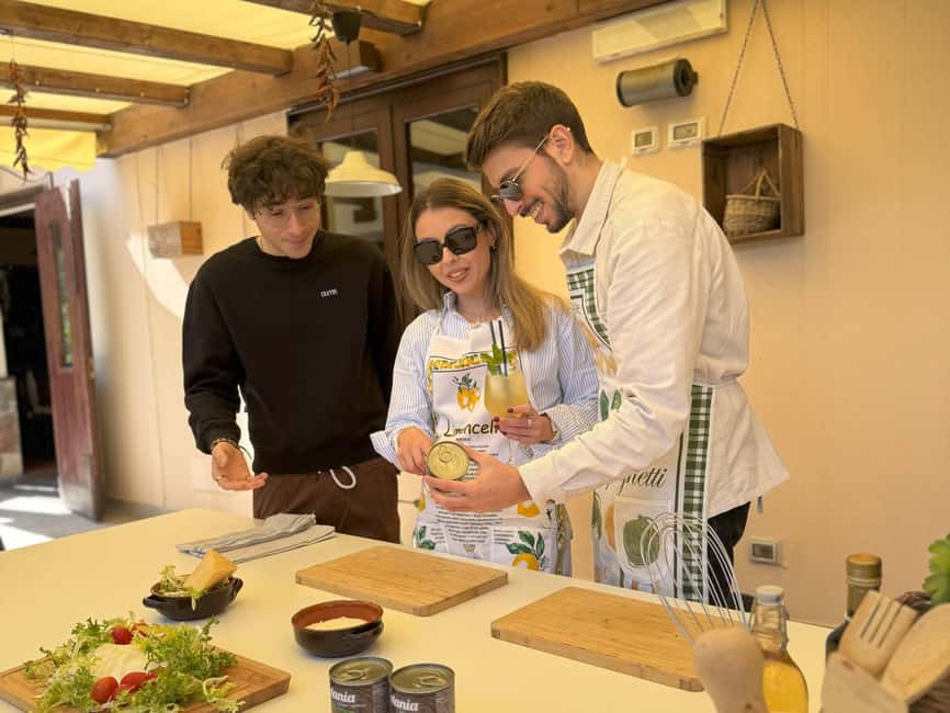 Sorrento: Gluten-Free Cooking Class with a Professional Chef - Aperitivo time: limoncello spritz and the farm warm-up