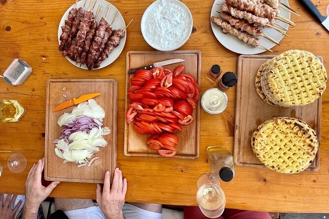Souvlaki Cooking Class with Locals – Transfer Included - White wine and conversation: the pacing that makes it feel local