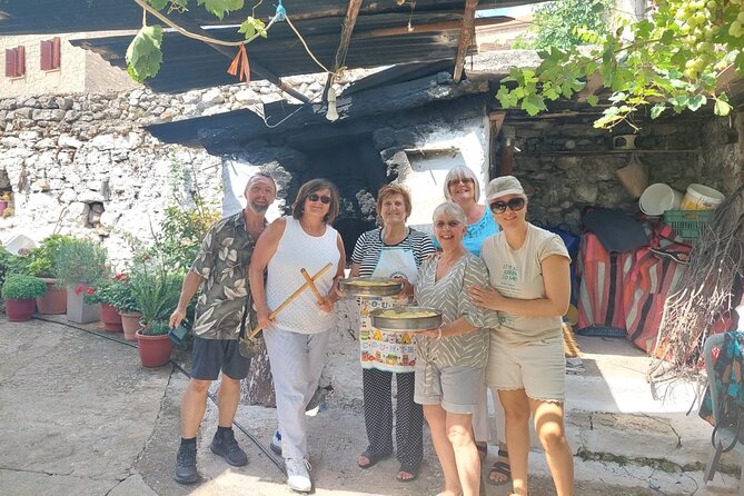 Sustainbable Cooking class, explore a mountainous village - The yiayia cheese pie workshop: phyllo by hand, wooden oven style