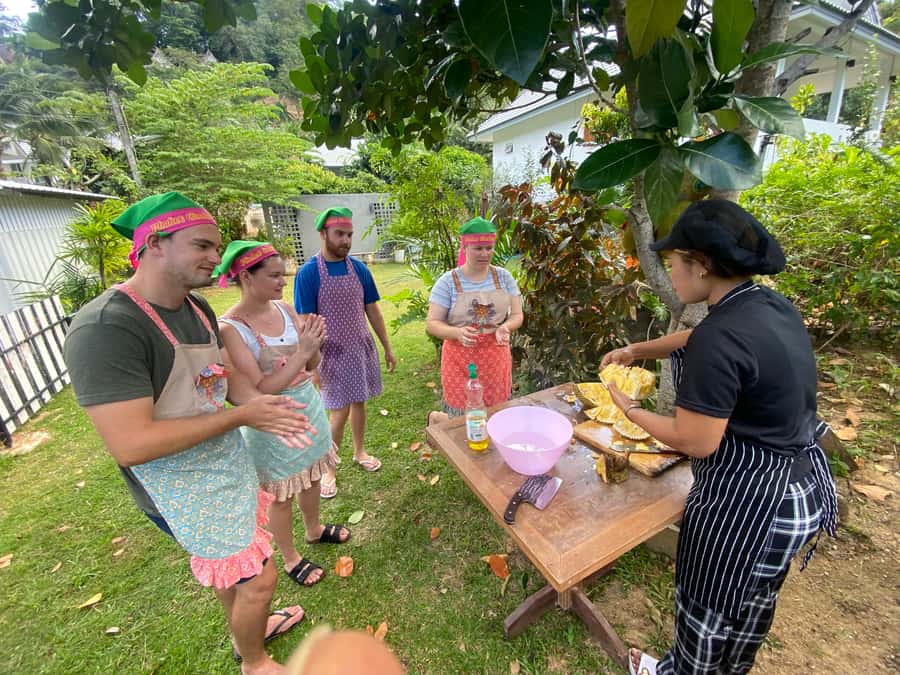 Thai Cooking Class with Market & Garden Tour - Hotel pickup and the morning vs afternoon choice