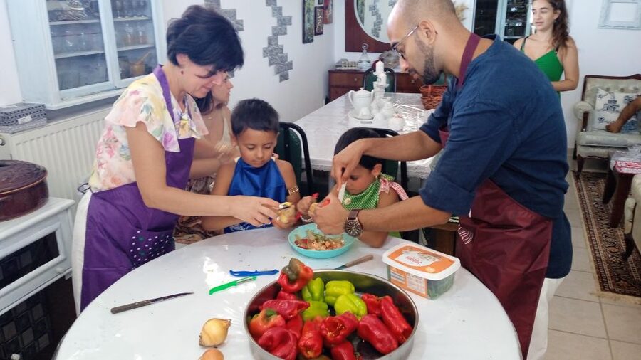 Thessaloniki:Greek Cooking Class and Meal at a Farm A - First tastes: welcome drinks, meze, and the farm mindset