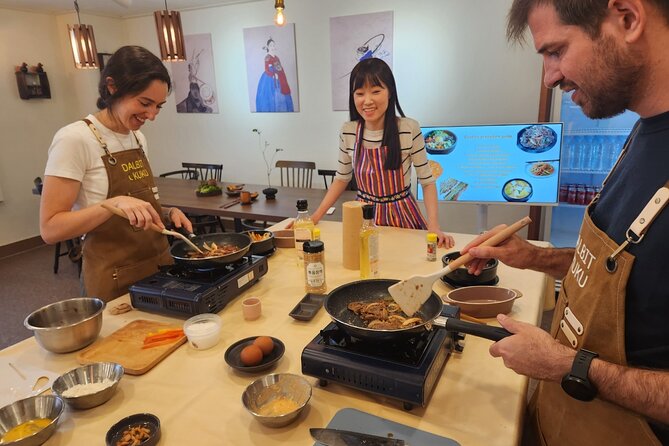 Traditional Korean 6-Dish Cooking Class + Hidden Alley Tour Seoul - The Cooking Menu: Hot Stone Bibimbap, Bulgogi, Japchae, and More
