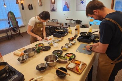 Traditional Korean 6-Dish Cooking Class + Hidden Alley Tour Seoul - Family-Style Eating, Drinks, Quiz, and What You Get to Take Home