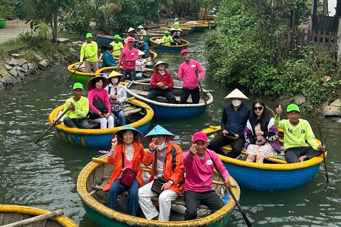 Vegetarian Cooking Class and Basket Boat Activity - Bamboo basket boats in Hoi An’s water palm coconut channels